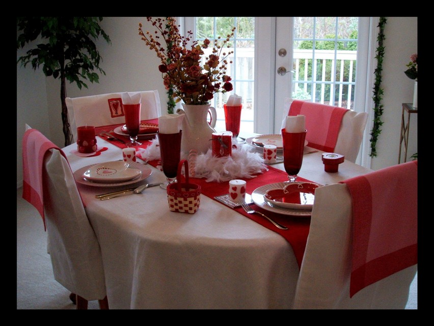 valentine table centerpieces. my Valentine#39;s Day table